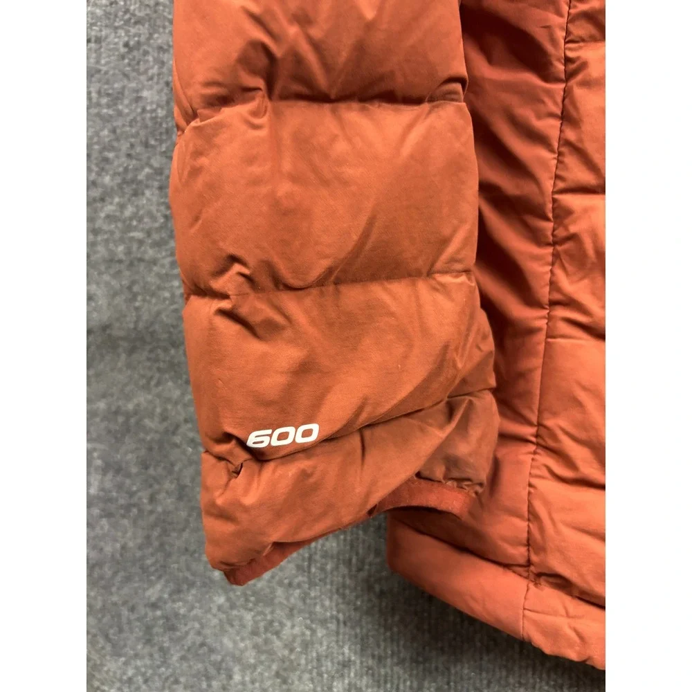 The North Face Belleview Stretch Down Jacket Mens Large Orange Full Zip